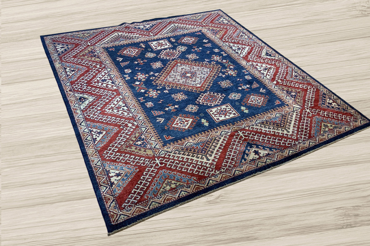 Square up with a square Kazak rug from David Tiftickjian & Sons.