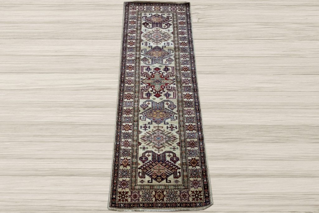 Soften the appearance of your kitchen with a Kazak runner rug from David Tiftickjian and Sons.