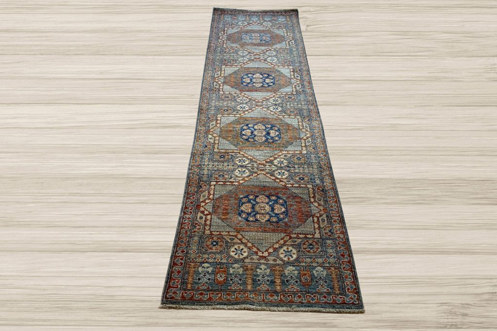 A Mamluk runner rug in the hallway provides aesthetic and functional benefits the entire family can enjoy. Shop now at David Tiftickjian and Sons.