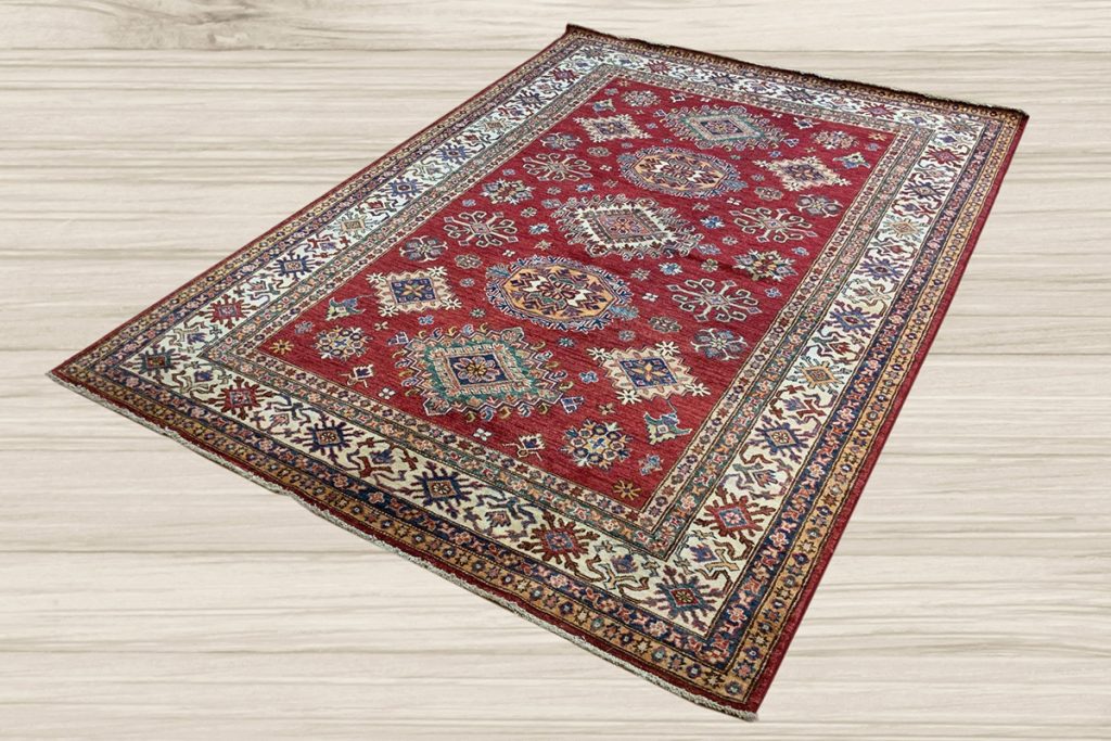 Love your home decor again and go red with a stunning Kazak Area Rug from David Tiftickjian & Sons.