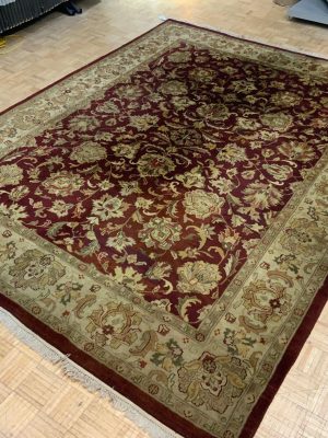 HANDKNOTTED 9ft. x 12ft. TRADITIONAL KASHAN