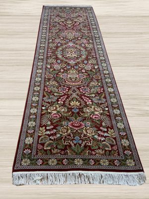 LIKE NEW 2ft. x 10ft. FLORAL SAROUK