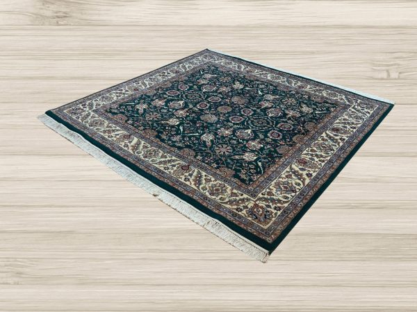 LIKE NEW 7ft. x 7ft. TRADITIONAL KASHAN