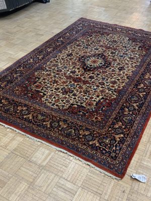 SEMI-ANTIQUE 6ft. x 9ft. TRADITIONAL KASHAN