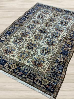 VINTAGE 5ft. x 8ft. TRANSITIONAL KARAJA