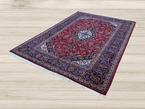 VINTAGE 6ft. x 10ft. TRADITIONAL KASHAN