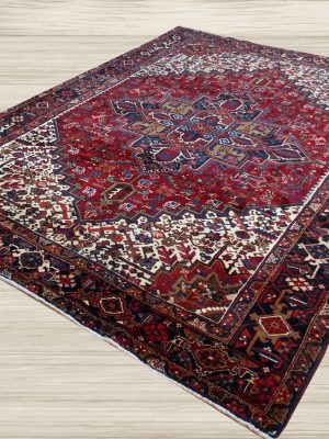 VINTAGE 8ft. x 11ft. GEOMETRIC HERIZ