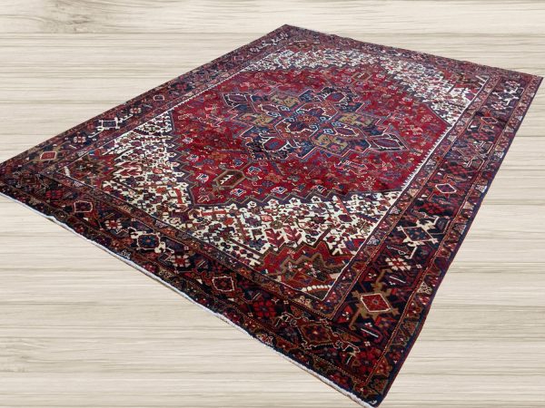 VINTAGE 8ft. x 11ft. GEOMETRIC HERIZ