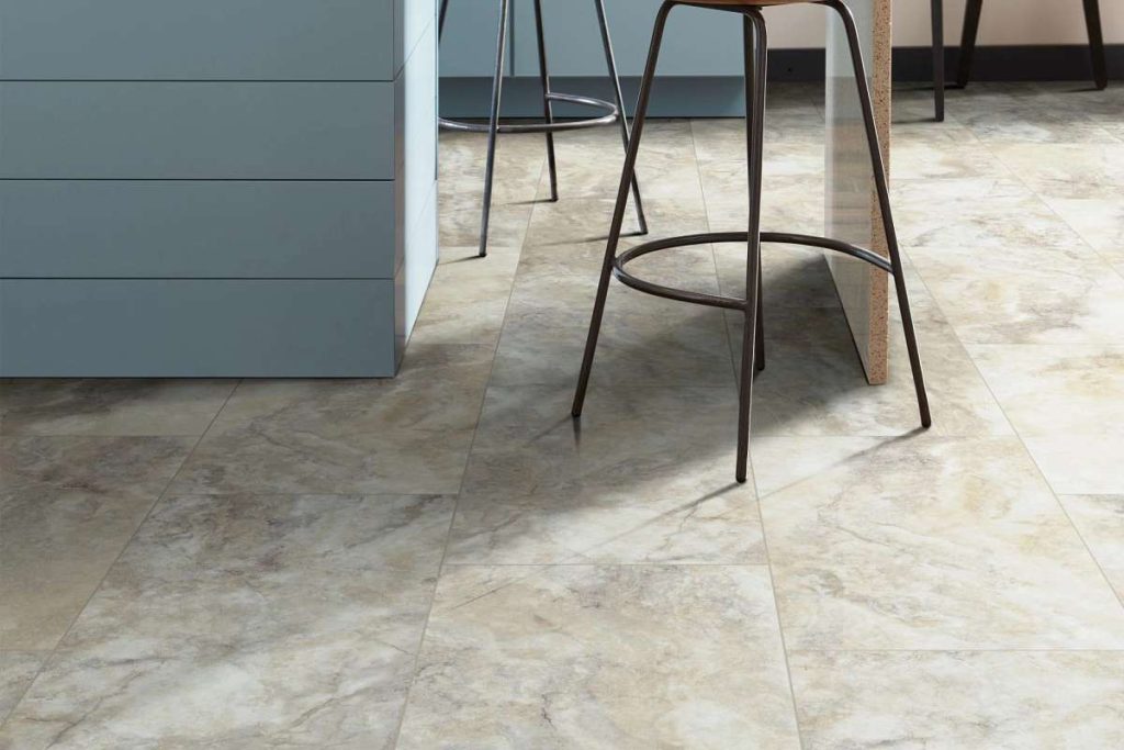 Luxury vinyl is a water-resistant, stain-resistant, slip-resistant alternative to carpet or hardwood flooring that mimics the look of wood, ceramic, and stone.
