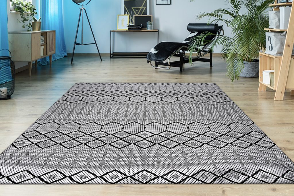 Indoor/Outdoor rugs like Tift Tuesday pick "Pattern-9001" by Couristan are easy to clean, mold and mildew resistant, and beautiful to behold!