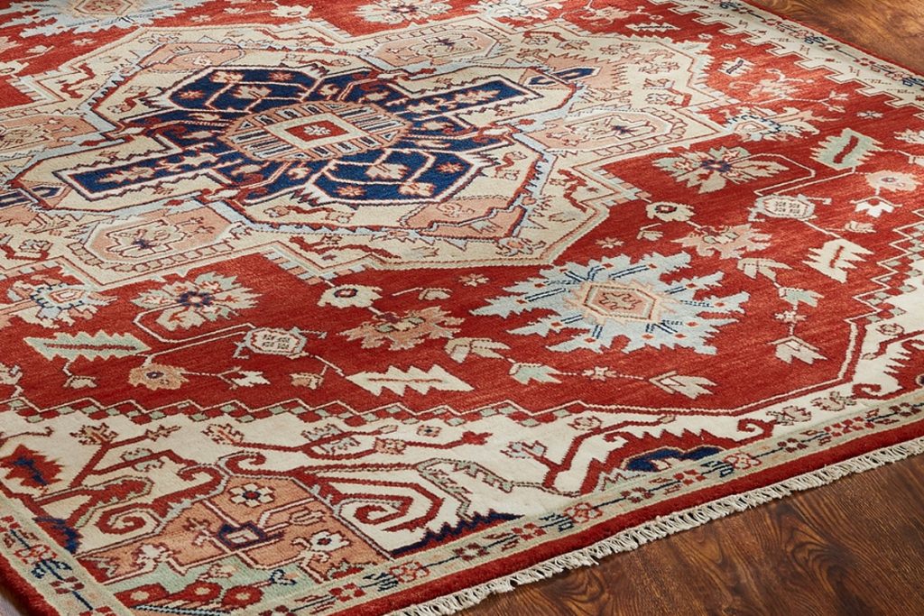 This made to order, hand knotted Tabriz rug uses premium wool yarns in a variety of colorways to create a rich, dynamic floor decor. 