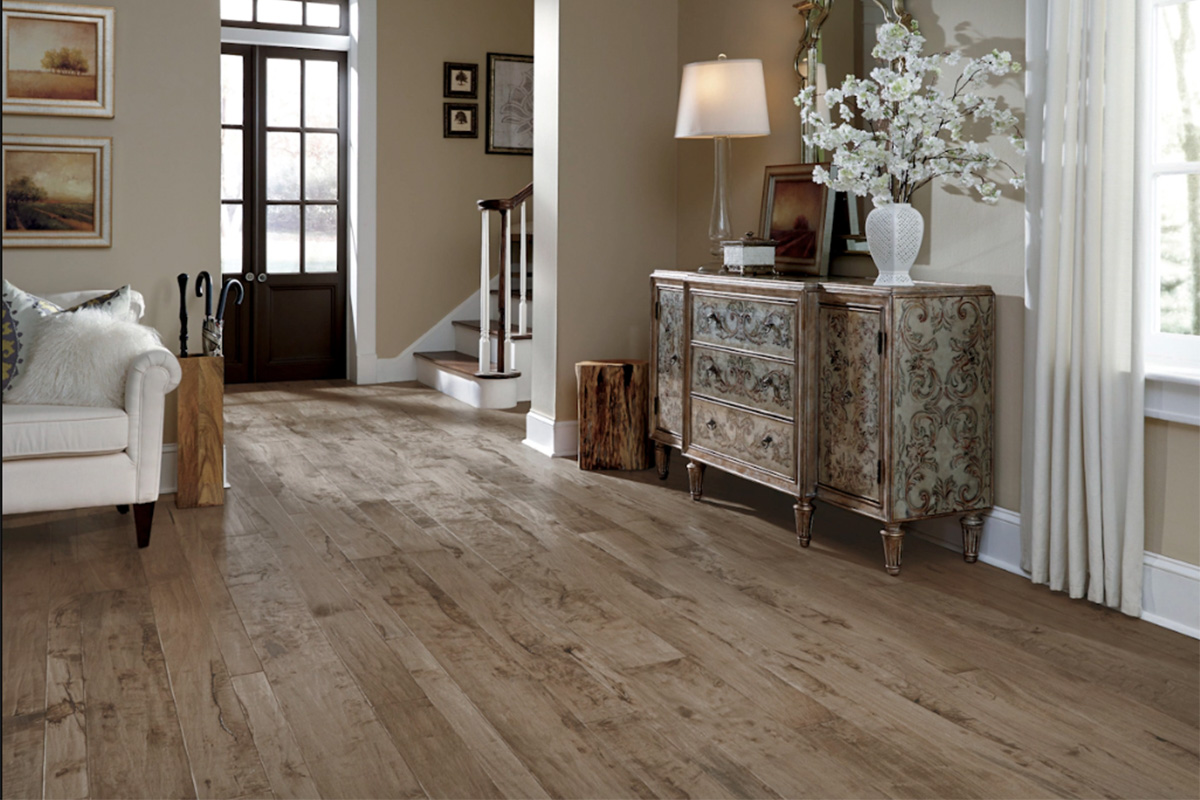 For the home with children and pets, or that sees heavy foot traffic, consider wire brushed hardwood flooring! Get started with David Tiftickjian and Sons.