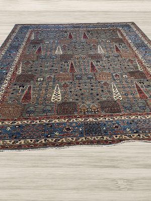 NEW 9ft. x 12ft. SULTANABAD (BROWN/BLUE)