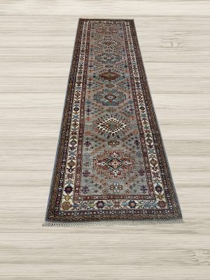 NEW 2’10” x 9’6″ KAZAK RUG