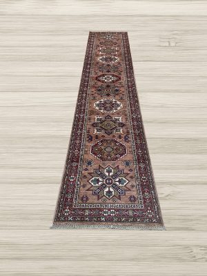 NEW 2’4″ x 12′ KAZAK RUG