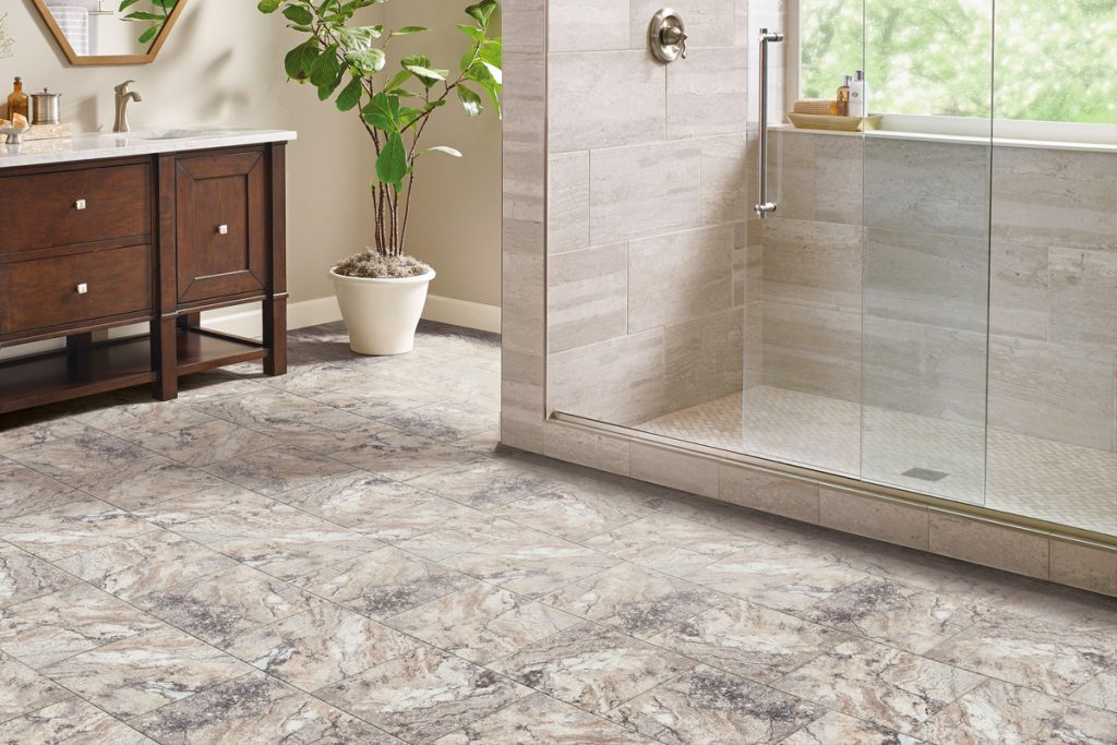 With David Tiftickjian and Flooring and luxury vinyl you can achieve the look of stone flooring for less.