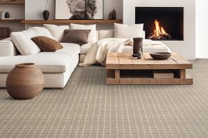 A brown checkered wool carpet from Karastan Black Label Collection - available at David Tiftickjian & Sons. | Benefits of Wool Rugs and Wool Carpet