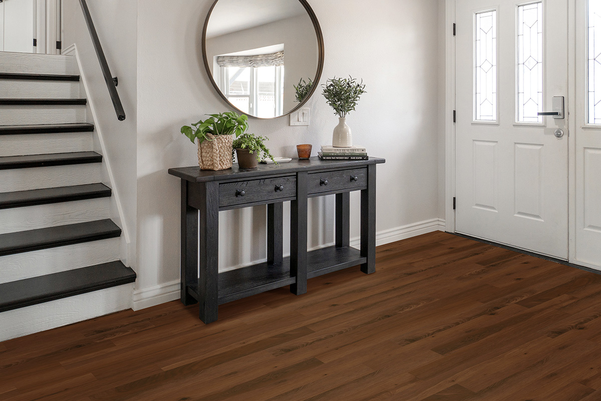 Read more about the article No Mud Room? Front Door Flooring Idea