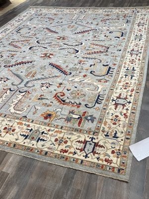 NEW 9ft. x 12ft. VEGGIE DYED SERAPI